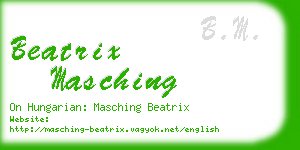 beatrix masching business card